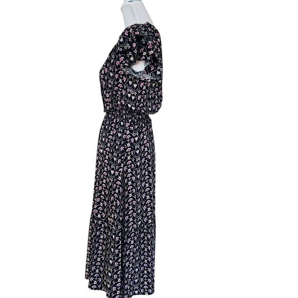 Destination 365 Women's XXSP Petite Reg 2 dress geo print black - Picture 3 of 12